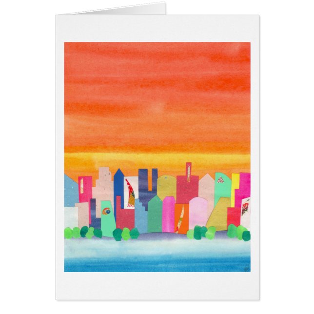 Puesta del sol de la ciudad (Frente)