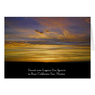 Puesta del sol de la laguna de San Ignacio