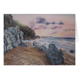 Puesta del sol de la playa