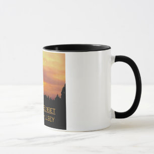 Puesta del sol de la salida del sol 11 onzas. Taza