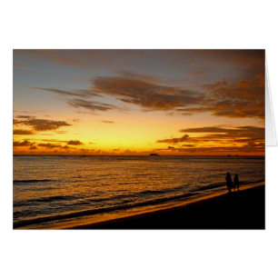 Puesta del sol de Waikiki