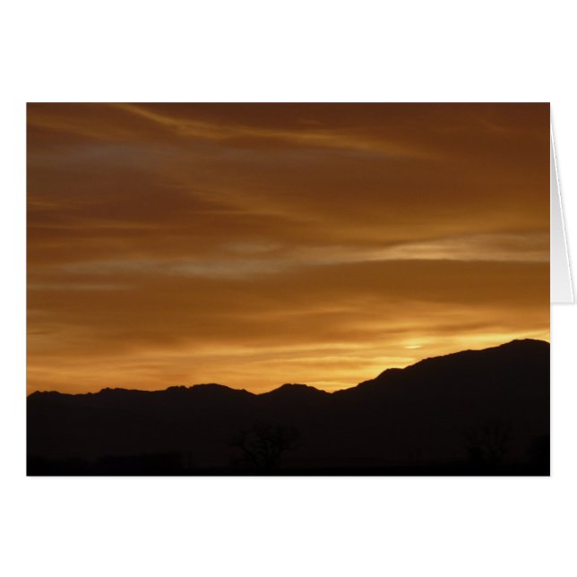 Puesta del sol de Wyoming (Anverso (Horizontal))
