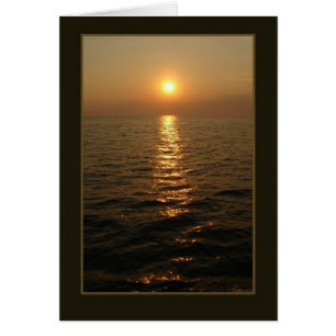 Puesta del sol del océano