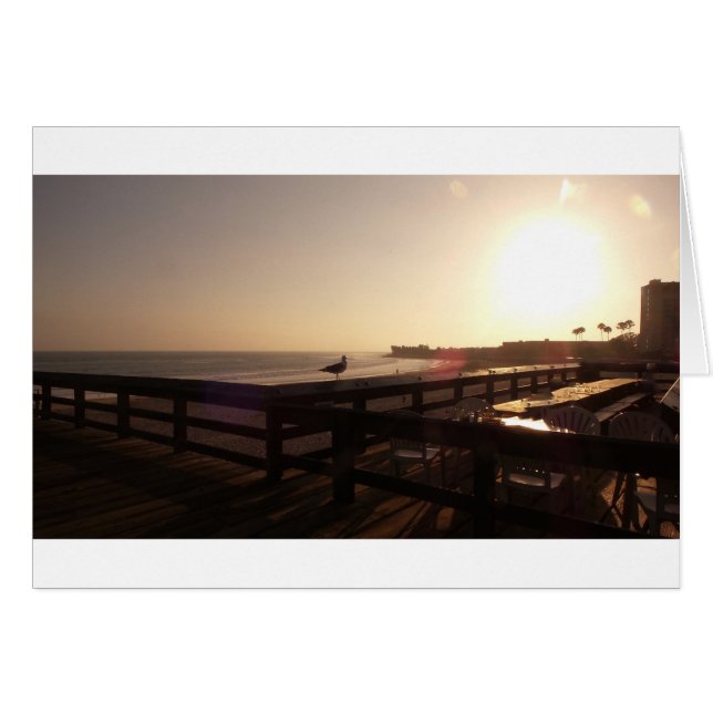 Puesta del sol en el embarcadero (Anverso (Horizontal))