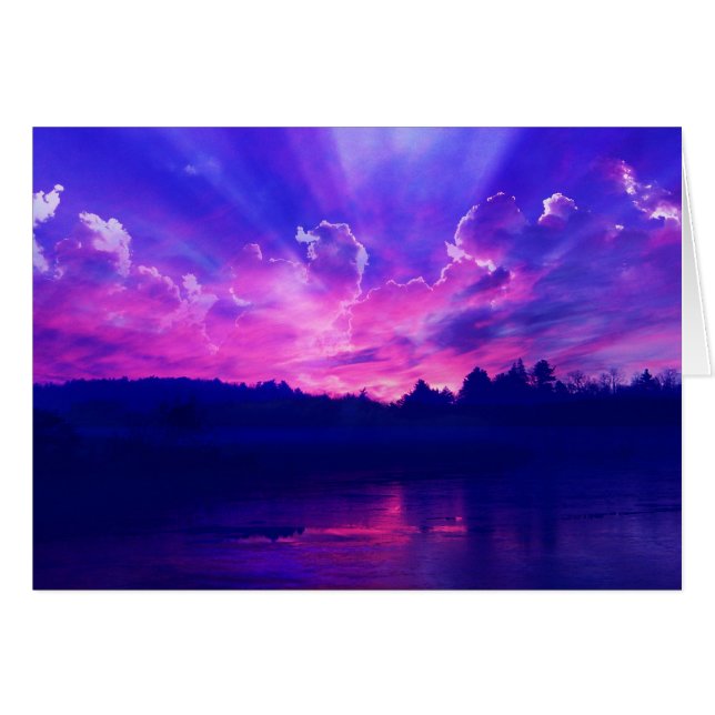 Puesta del sol en el horizonte (Anverso (Horizontal))