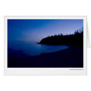 Puesta del sol en el lago Superior