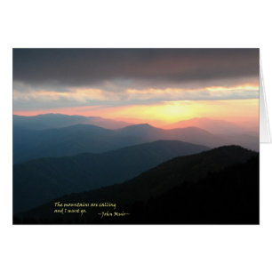 Puesta del sol en el Smokies: Mtns es llamada/Muir