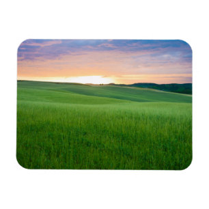 Puesta del sol en imán de la foto de Toscana