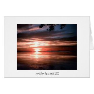 Puesta del sol en James River