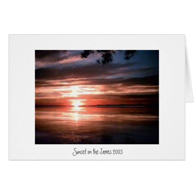 Puesta del sol en James River (Anverso (Horizontal))