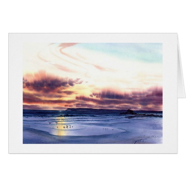 PUESTA DEL SOL EN LA PLAYA JPEC (Anverso (Horizontal))