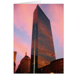 Puesta del sol en la torre de Hancock