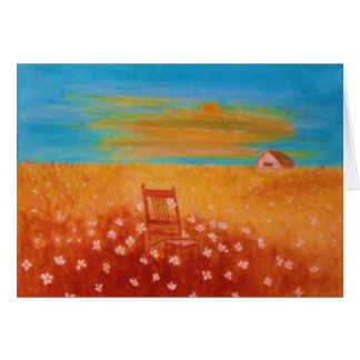 Puesta del sol en los campos