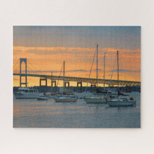 Puesta del sol en Newport, RI - rompecabezas