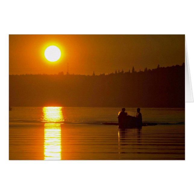 Puesta del sol griega sobre el mar (Anverso (Horizontal))