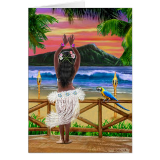 PUESTA DEL SOL HAWAIANA HULA