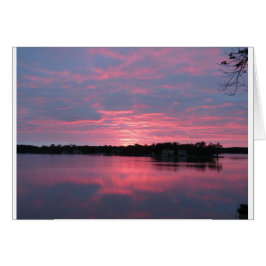 Puesta del sol hermosa en el lago #3