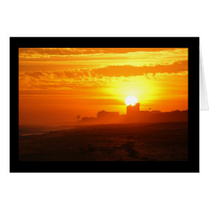 Puesta del sol que pasa por alto Emerald Isle