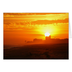 Puesta del sol que pasa por alto Emerald Isle