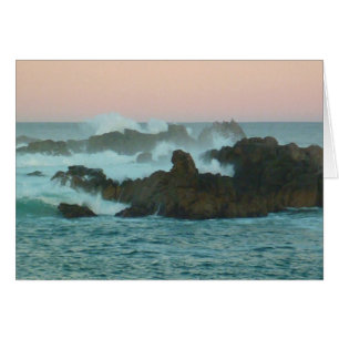 Puesta del sol rosada