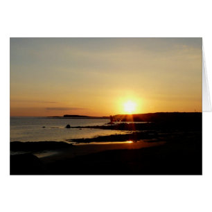 Puesta del sol sobre la bahía de Galway