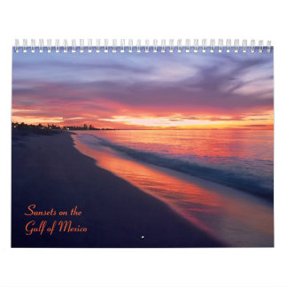 Puestas del sol en el calendario del Golfo de