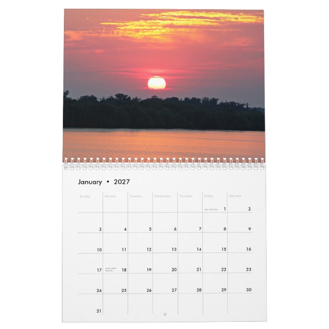 Puestas del sol en el calendario del Golfo de (Jan 2027)