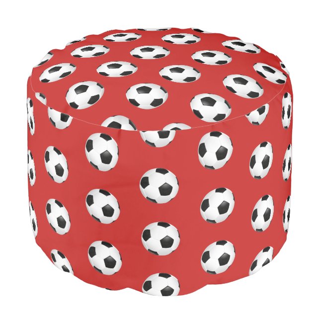 Puf Bola del Taburete-Fútbol del otomano (Angulo anverso)