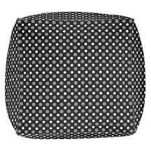 Puntos de polka gris y blanco