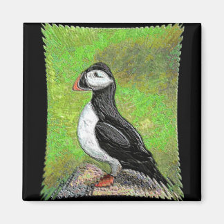 PUFFIN EN LONIA - imán de versión mejorado