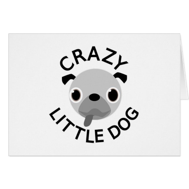 Pug Crazy Little Dog (Anverso (Horizontal))