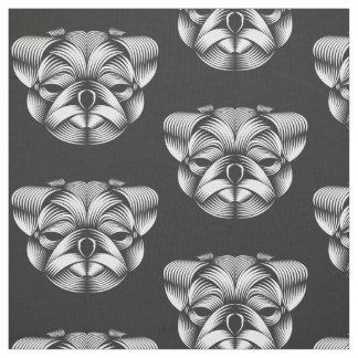 Pug - Cuáquer de grasa de tela