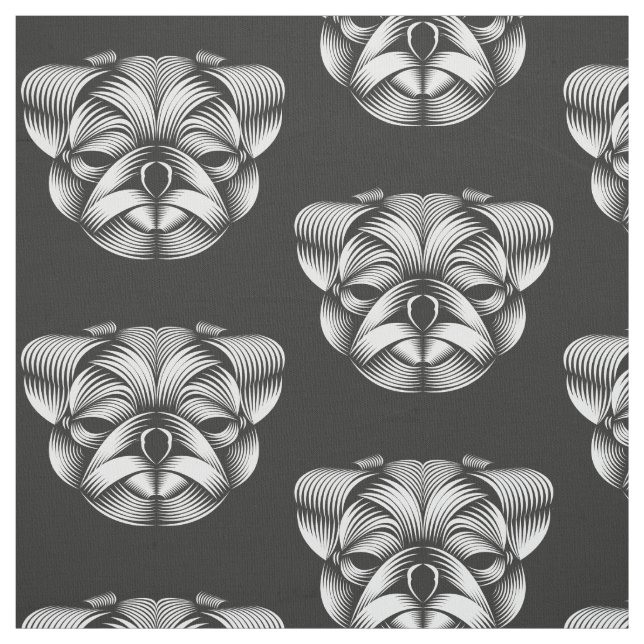 Pug - Cuáquer de grasa de tela (Retal)