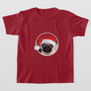 Pug de Navidad - Camiseta básica para niños