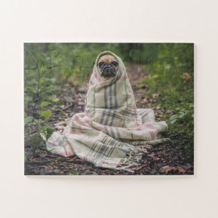 PUG DOG FUNNY JIGSAW PUZZLE FÁCILMENTE PEZ SOBRESI