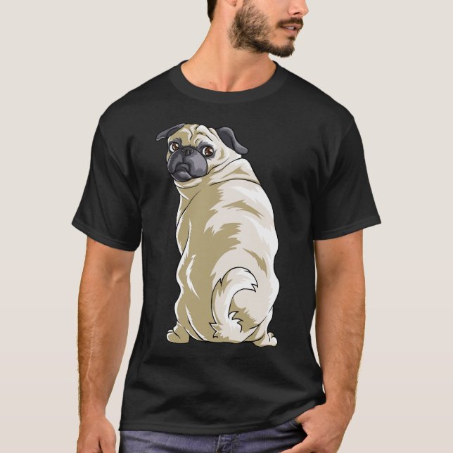 Pug Funny Mascota Cachorro Perro Lover Camiseta Es (Anverso)