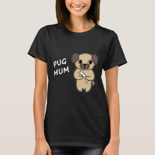 PUG MAMÁ 3 camiseta clásica 31