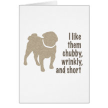Pug - Me Gusta Chubby, Arrugado y Corto