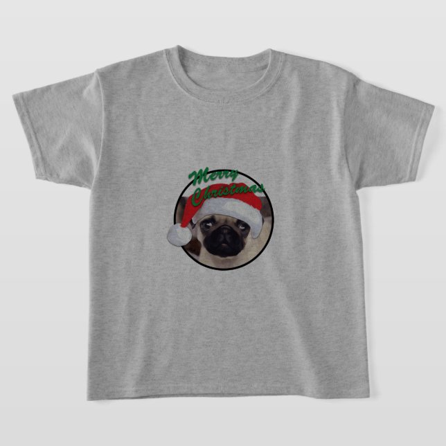 Pug navidades - Camiseta básica para niños (Distribución)