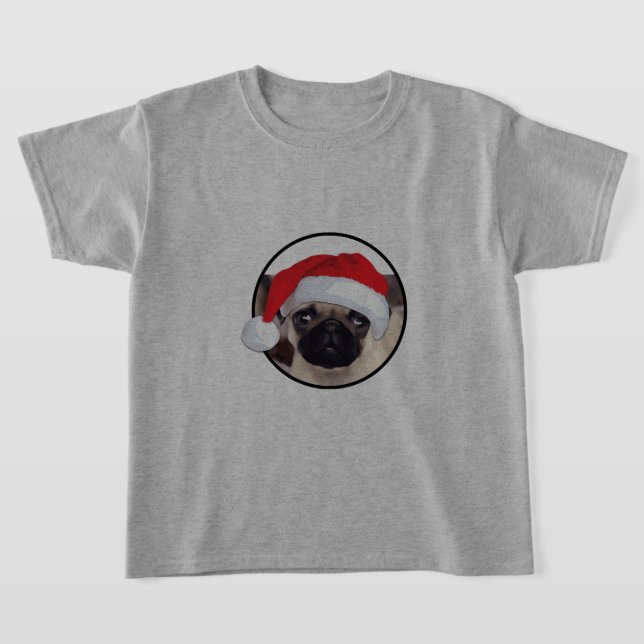 Pug navidades - Camiseta básica para niños (Distribución)