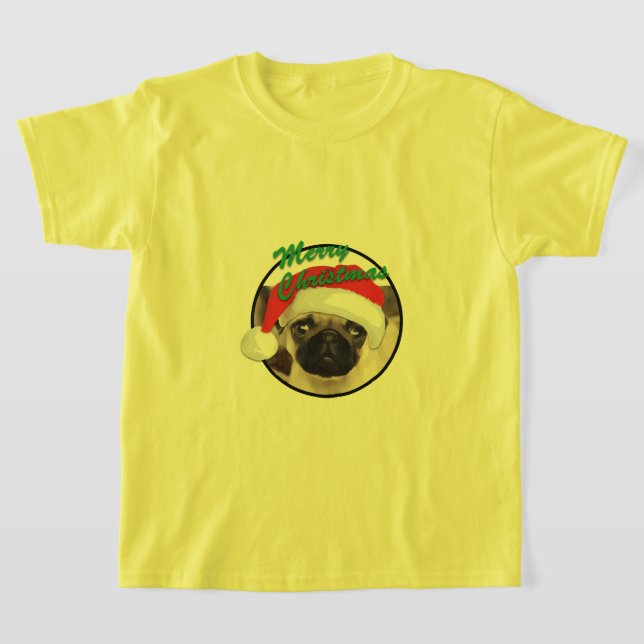 Pug navidades - Camiseta básica para niños (Distribución)