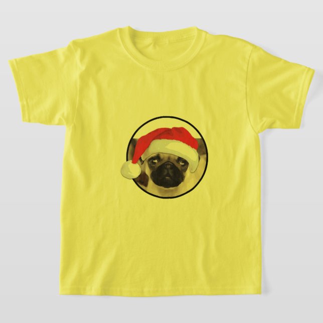 Pug navidades - Camiseta básica para niños (Distribución)