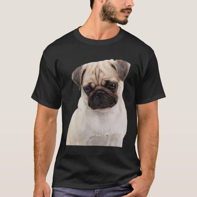 Pug Repasando La Camiseta Clásica 964 (Anverso)