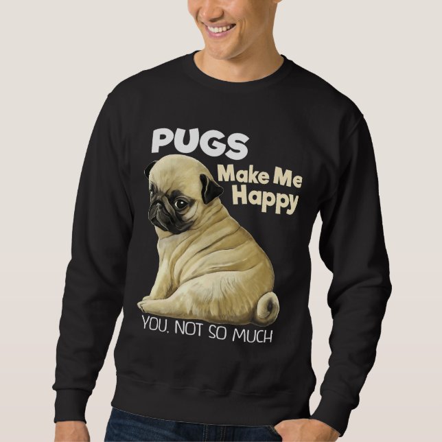 Pug Sweater Pug Funny Gifts Classic T-Shirt 657 (Anverso)