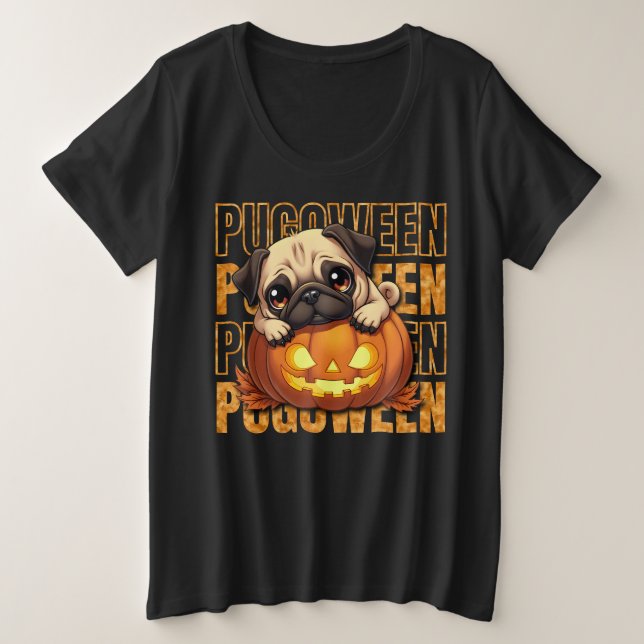 PUGOWEEN - Halloween de los amantes de Pug (Anverso del diseño)