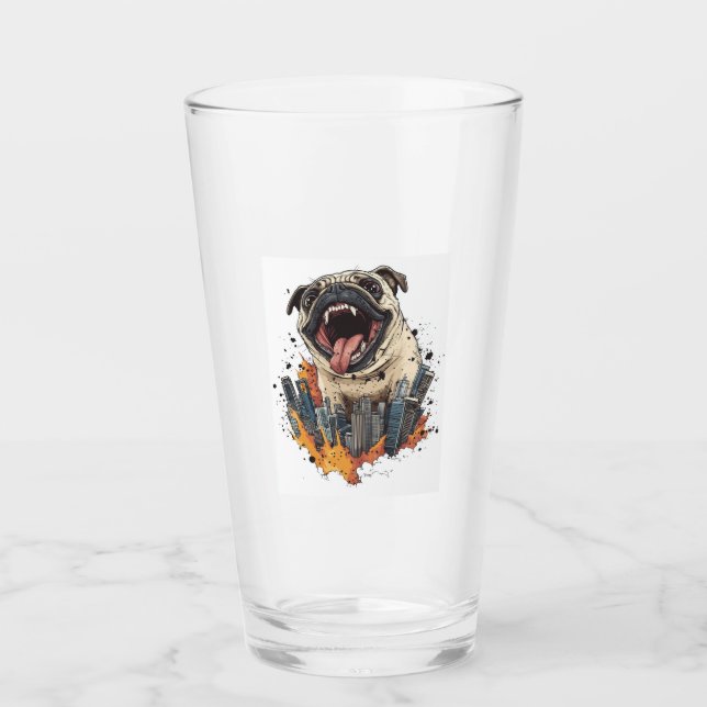 Pugzilla Ataca � Perro Monstruo Divertido (Anverso)