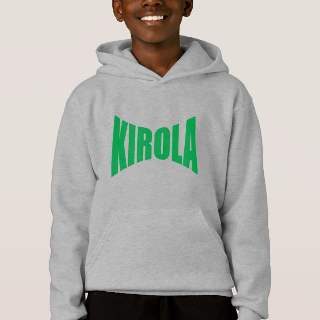 Pull à capuche acier  enfants  KIROLA (Anverso)