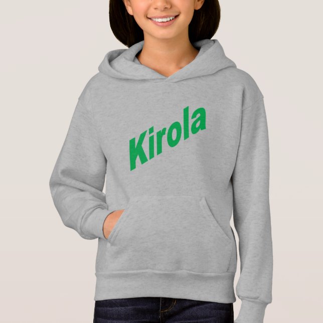 Pull à capuche acier filles   KIROLA  (Anverso)