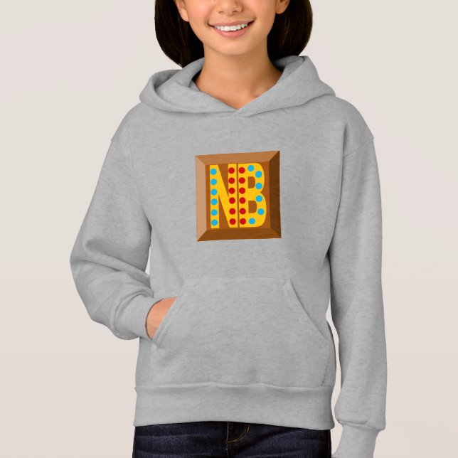 Pull à capuche acier filles  NOEL BONBONS  (Anverso)