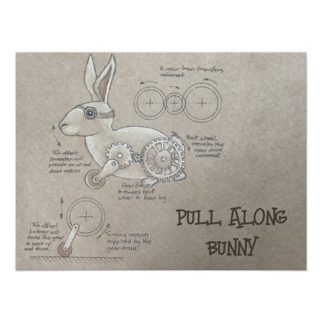 Pull Along Bunny Poster (Anverso)